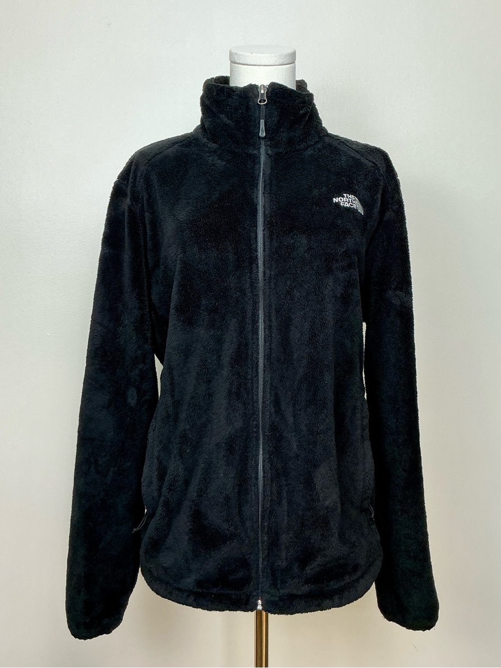 The North Face Women's Black Fleece Osito Full-Zip Jacket Sz XL